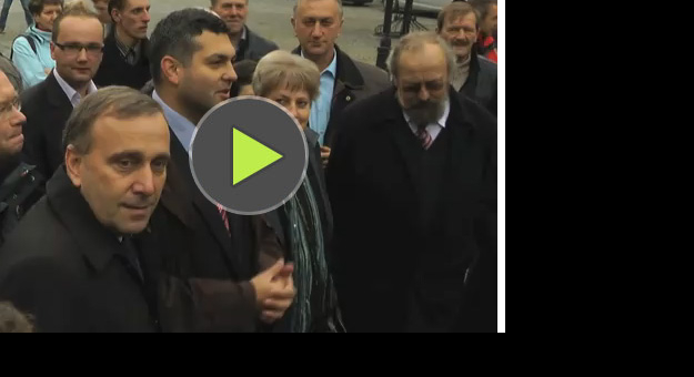 Marszałek Sejmu Grzegorz Schetyna w Ząbkowicach - Video