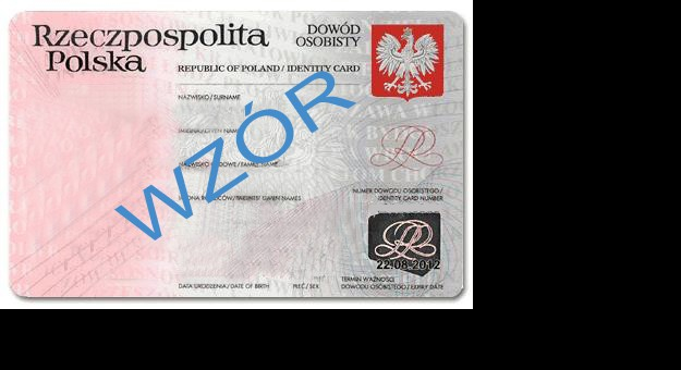 Dowód osobisty - wzór
